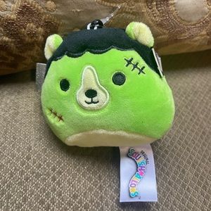 Squishmallows Halloween Clip Len the Frankenstien 3.5” Plush